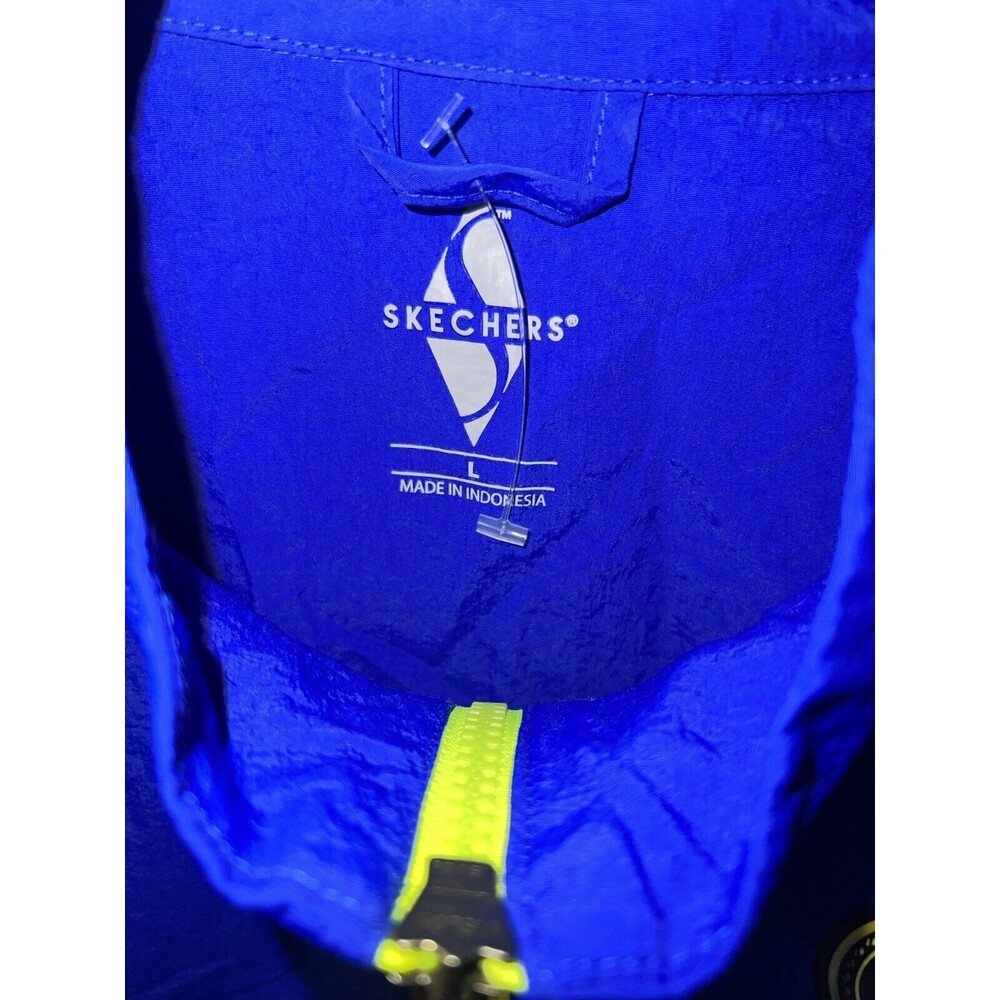 Skechers Performance Jacket Mens L Windbreaker Nylon Anorak Sports Athletic New - Picture 4 of 10